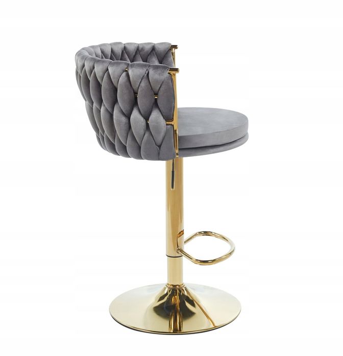 Hoker H4-FX velvet szary (stelaż złoty)