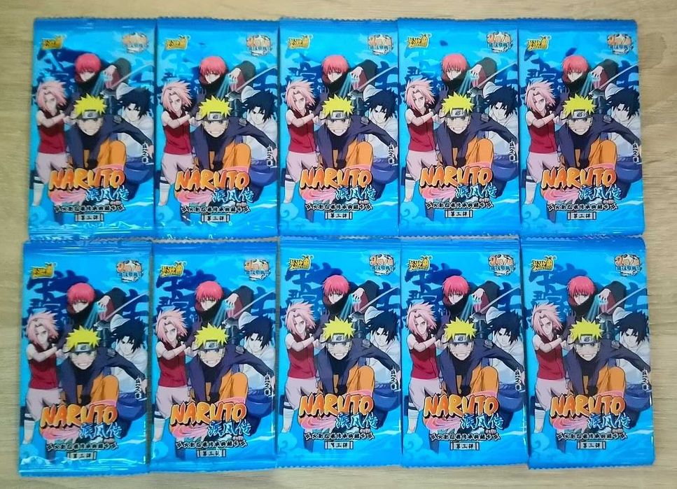 10 Boosterów z Kartami Naruto Tier 2 Wave 3