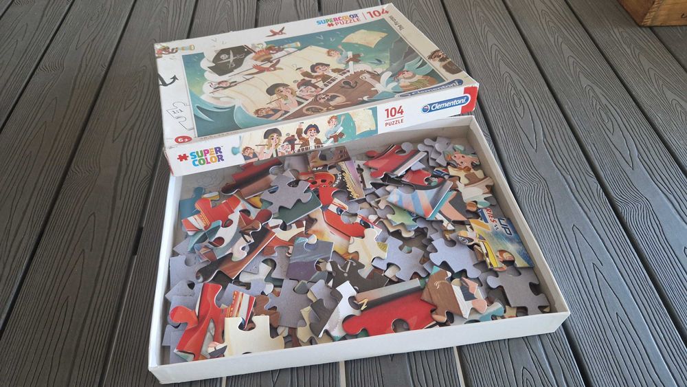 Puzzle Os Piratas Supercolor de 104 peças