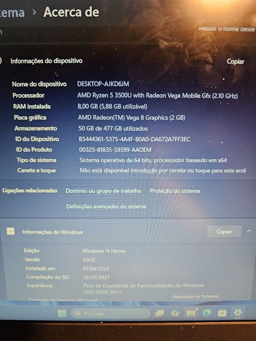 Lenovo IdeaPad 3 - Ryzen 5 - 2 Gb. Gráfica - 512 Gb. Ssd Nvme