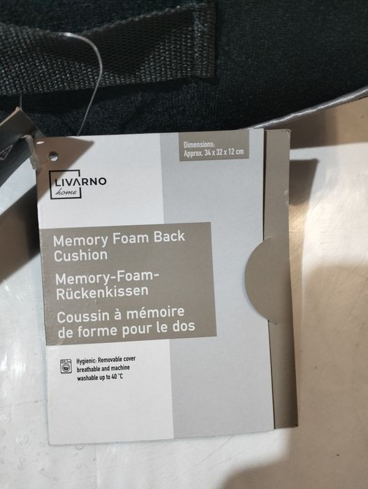 Poduszka lędźwiowa z pianki Visco Memory Foam LIVARNO –  NOWA