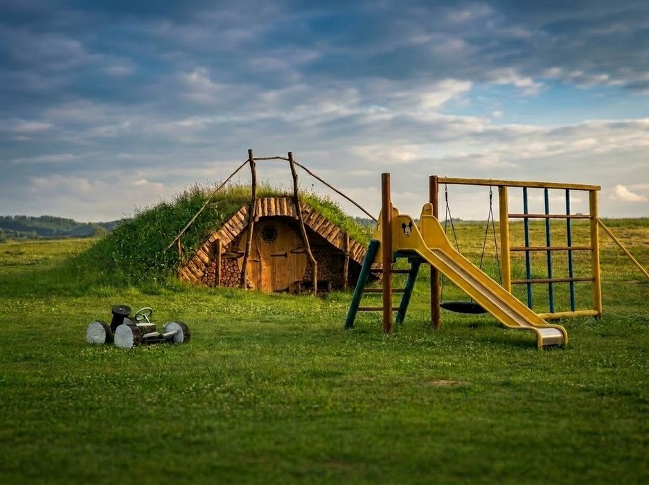 Domek Domki Jacuzzi Sauna Kocioł SPA  Beczka Alpaki Konie