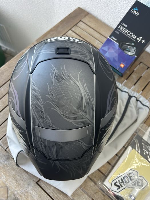 Capacete Shoei X-Spirit 3 kujaku com cardo 4+ viseira photocromatica