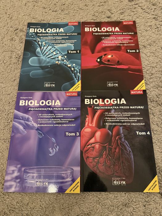 BIOLOGIA NOWE ! Pięćdziesiątka przed maturą 4 Tomy