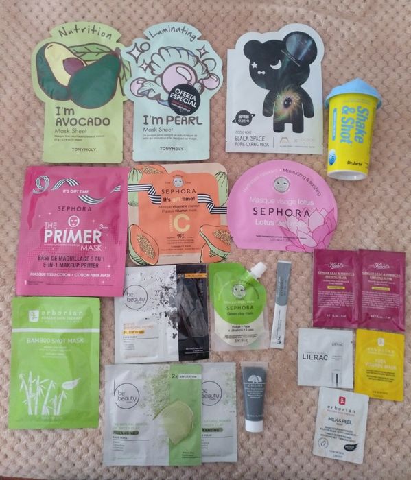Máscaras TonyMoly, Oozoo Bear, Dr.Jart+, Sephora, Erborian, Origins