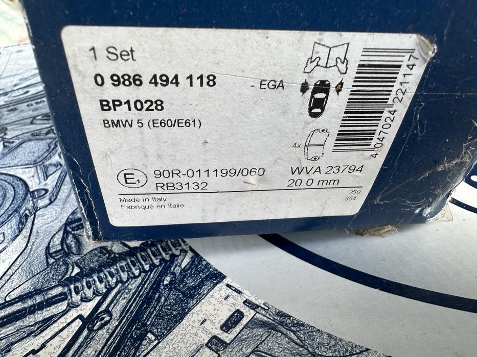 Bosch pastilha travao