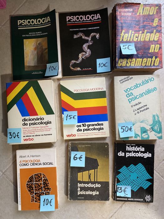 Livros. Tematicos varios temas: informatica. Psicologia etc.