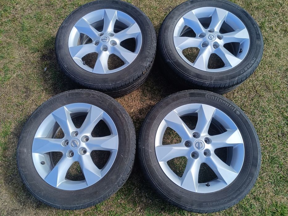 felgi aluminiowe 5x114,3 nissan juke x-trail pulsar kadjar opony 215/55 17