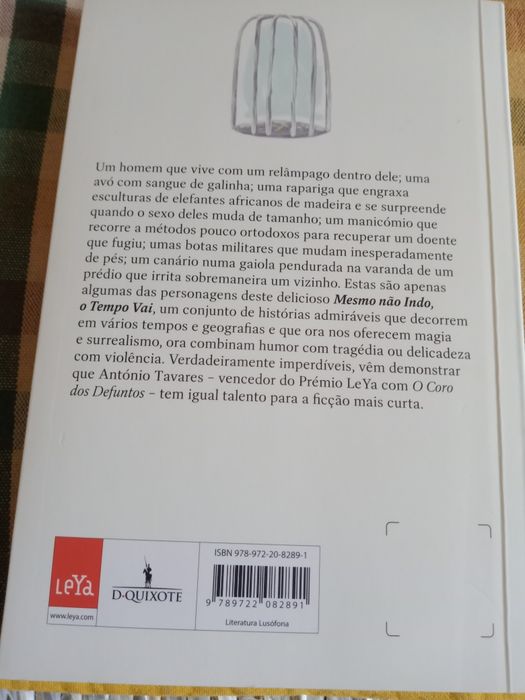 Livro Mesmo não indo o tempo vai,de António Tavares