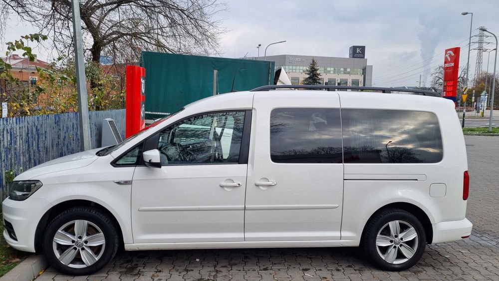 Samochód VW Caddy Maxi DSG Biały Kamper Van