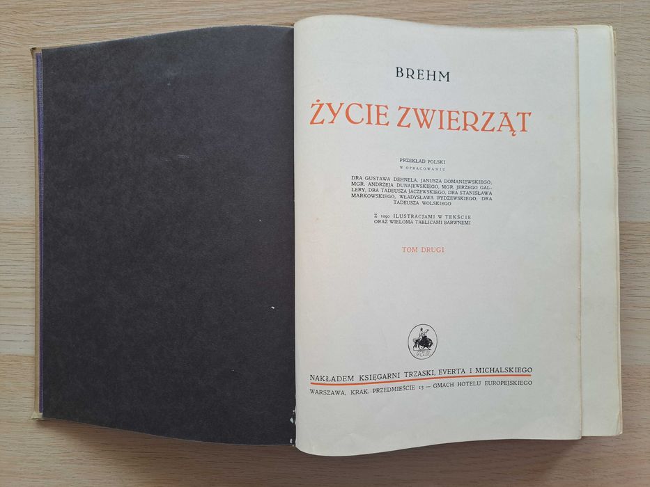 1936 rok. Życie zwierząt. Brehm