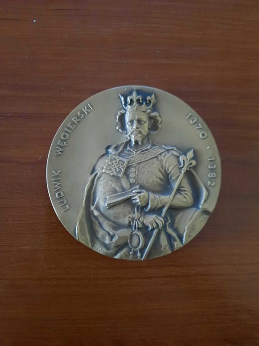 Medal Ludwik Węgierski  Seria PTAiN  Koszalin  70 mm,  srebrzony i brąz