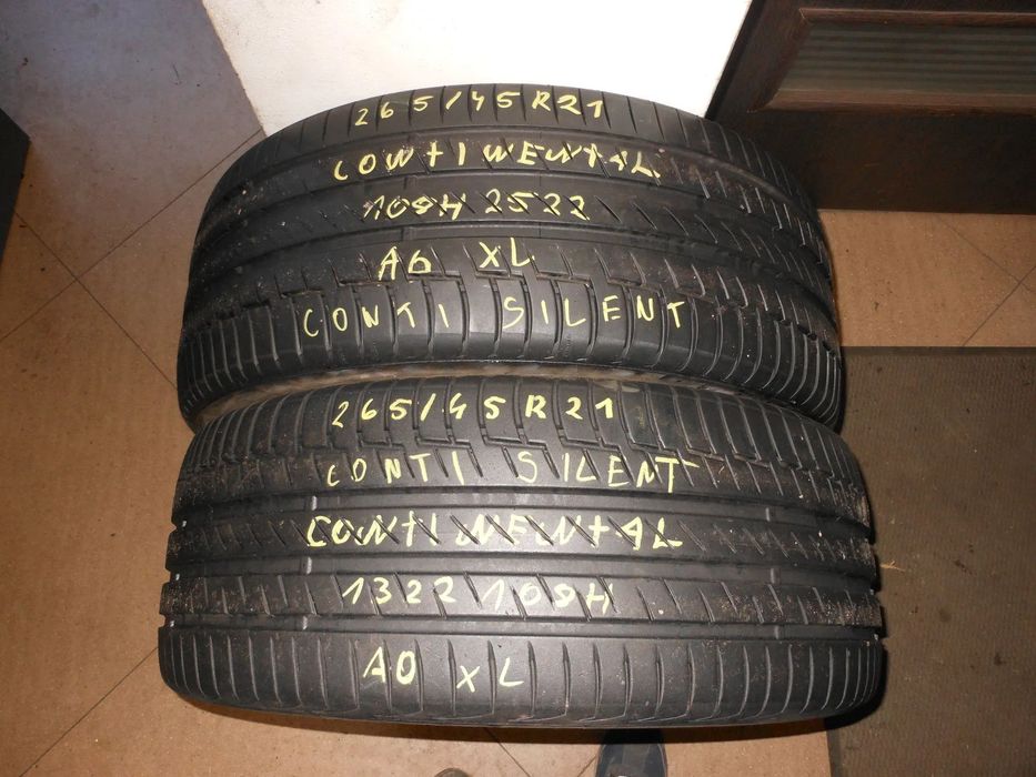 opony 265/45r21 continental premium contact 6 6,5mm AO lato para conti silent