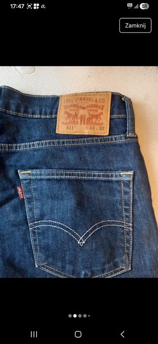 Spodnie męskie Levi's W33 L32