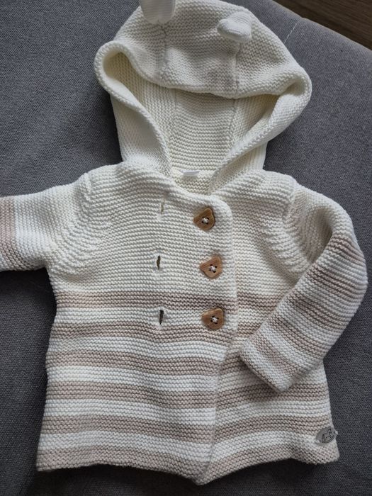 Ciepły sweterek niemowlęcy 1-3 miesiące