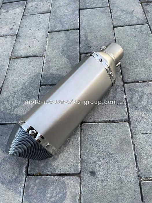 Мото прямоток прямоточний Akrapovic Carbon прямоточный глушитель