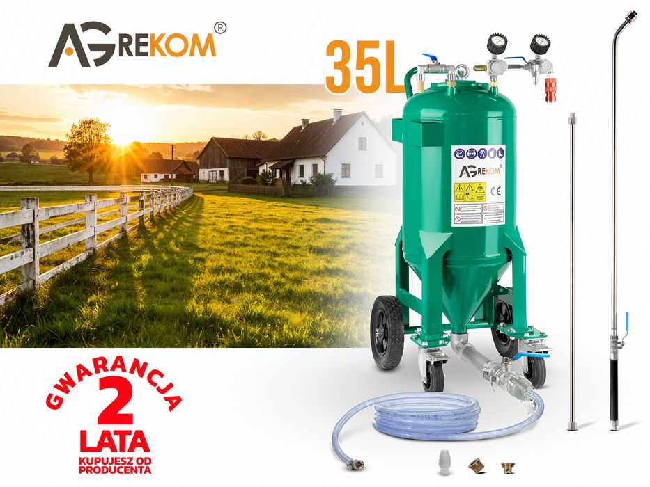 AGREGAT Do Bielenia I Dezynfekcji 35L Pola Oprysk Dezynfekcja Kłodzko