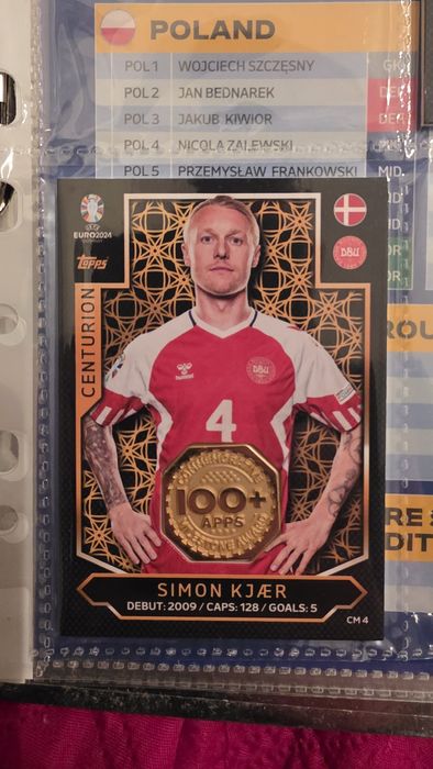 Match Attax TOPPS relic Kjaer