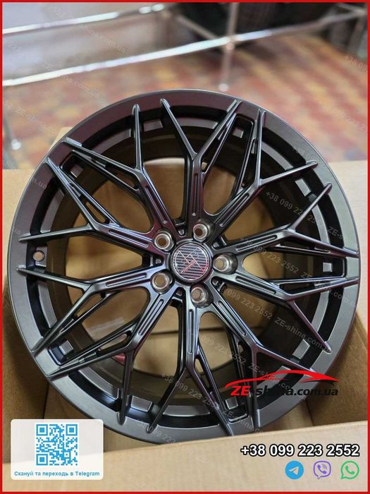 Диски Vossen R19 5x114.3 ET38 Flow Forming 10 кг Satin Black Tesla Model 3 Y Toyota RAV4 Camry Mazda CX-5 Нові