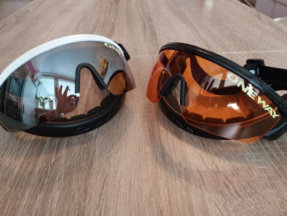 NIŻSZA CENA Gogle/Okulary narciarskie biegowe, nowe ONE WAY