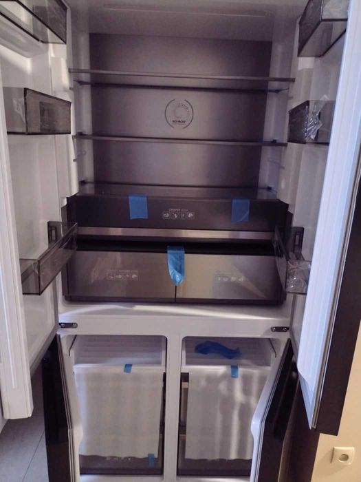 Lodówka Side by Side model KFRM 1991 BS Built IN firmy Kernau czarna stal nierdzewna