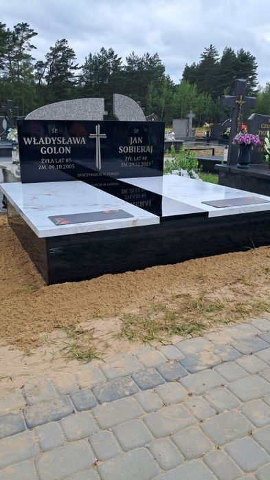 Nowoczesne Tanie Nagrobki Kompozytowe 4899 zł z montażem Cały Kraj.