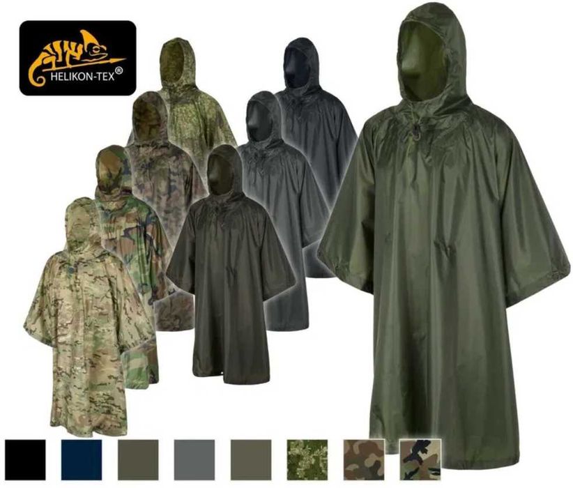 ‼️ДОЩОВИК HELIKON-TEX Poncho U.S. Model Пончо Універсальне плащ палатка накидка тент брезент навіс‼️