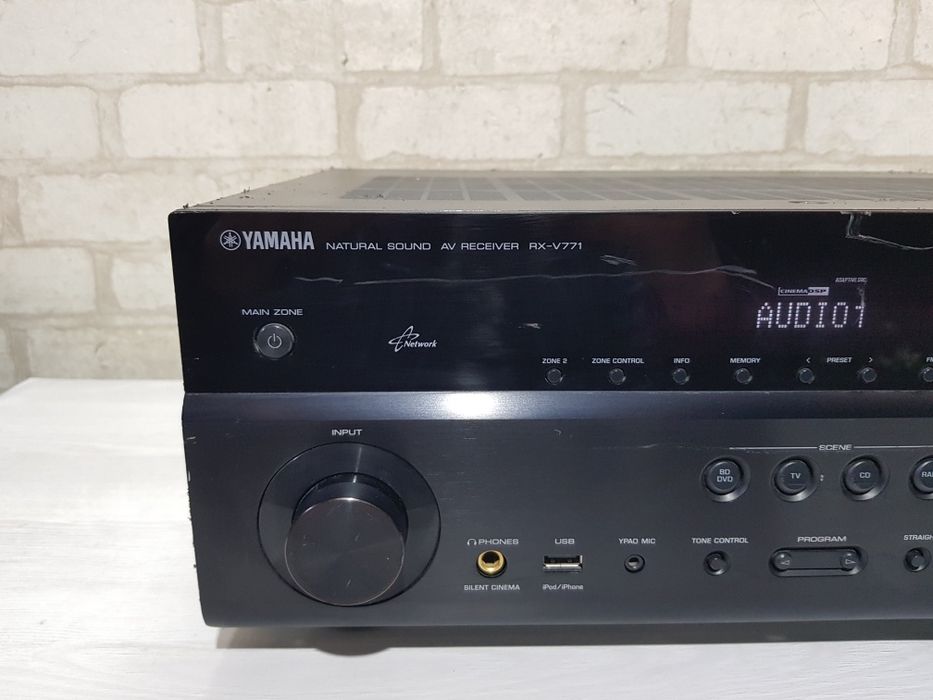 7.2AV ресивер Yamaha RX-V771,7х160Вт, Flac USB 3D HDMI Phono
