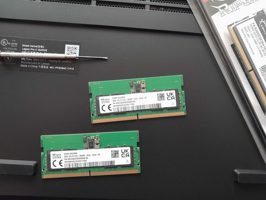 Memoria RAM SK hynix 8GB DDR5 5600MHz  SODIMM (portátil)64740941206145120
