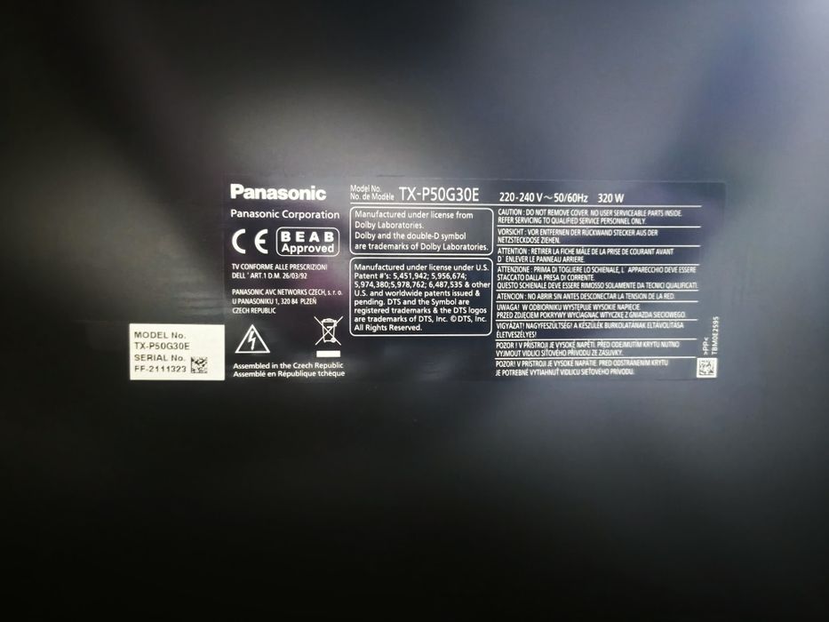 Panasonic TX-P50G30E