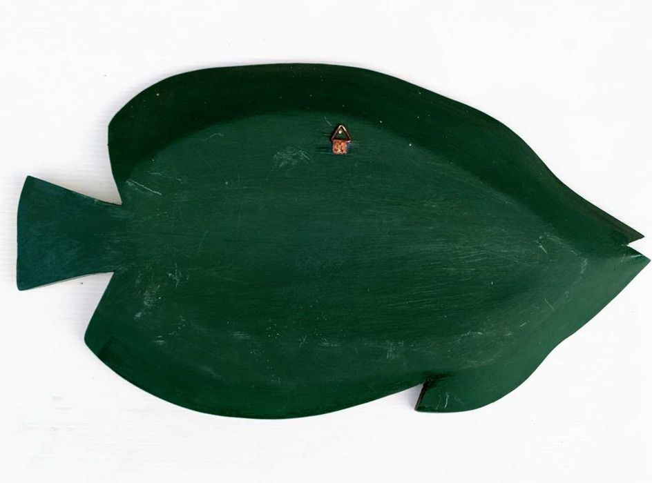 Arte decorativa de parede em madeira pintada à mão artesanato Brasil