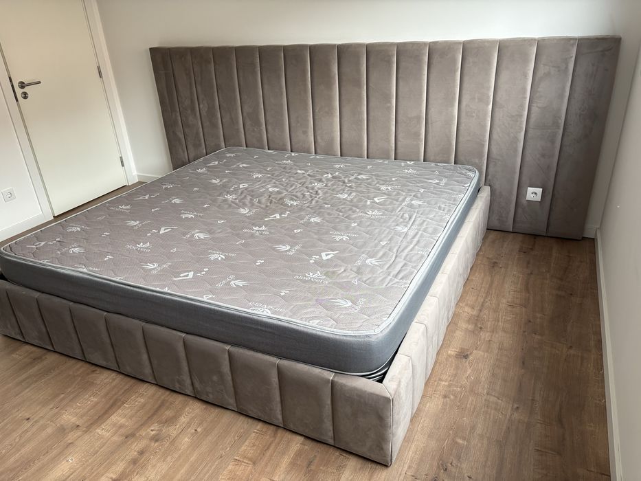 Cama casal king size completa