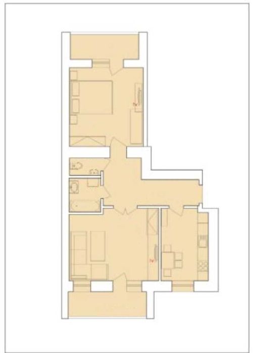 2-кімнатна квартира за адресою вул. Радісна (площа 67,5 м²) - Atlanta.ua - фото 12