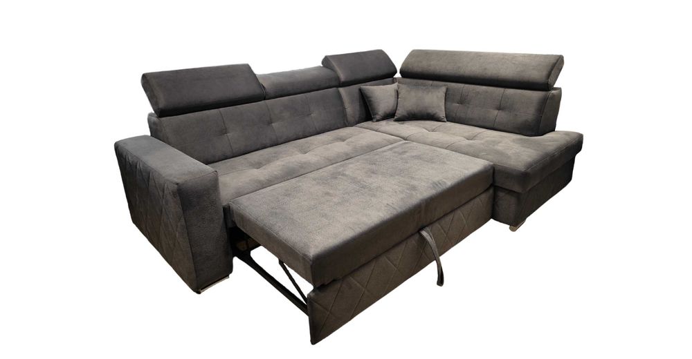 PROMOCJA Narożnik Sofa Rock sprężyna-bonell+pasy-. Na WYMIAR