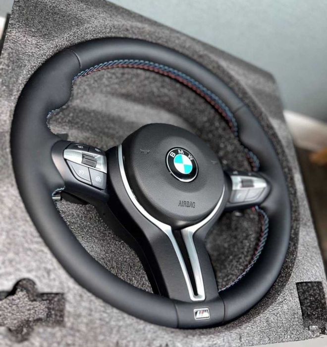 ‼️ Кермо BMW M3 Sport зі Шкіри Nappa ‼️Ціна з подушкою Premium Руль для БМВ F20 F21 F30 F31 F32 F33 F36 F10 F11 X3 F25 X5 F15