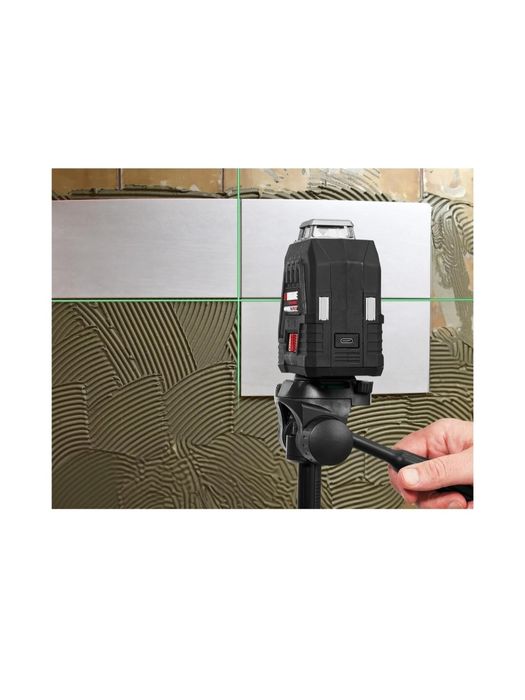 Nível laser de linha cruzada recarregável parkside performance