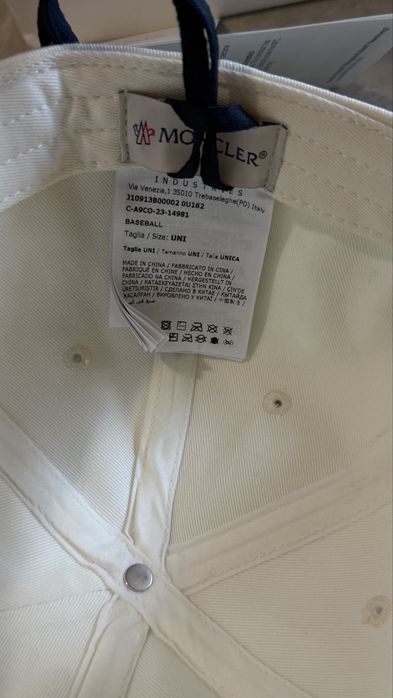 Кепка moncler оригинал — zdjęcie 4