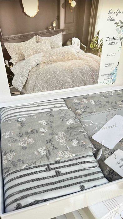 Постільна білизна Laura Grand LG-17 із 100% Сатину (100% Хлопок)