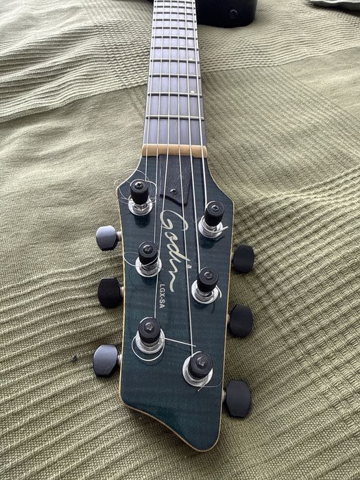 Гітара Godin LGX-SA Transparent Blue Flame AA — Made in Canada
