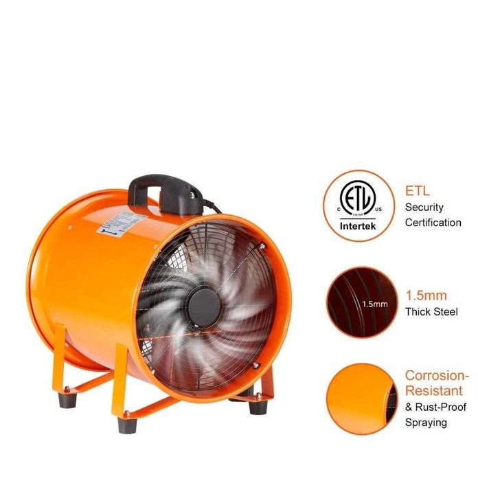 Ventilador de construção ventilador extractor extrator ventilador com mangueira