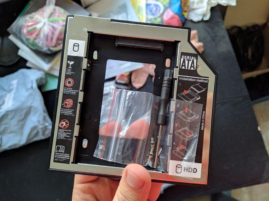 OptiBay Адаптер подключения HDD/SSD 2.5'' в отсек привода SATA/mSata