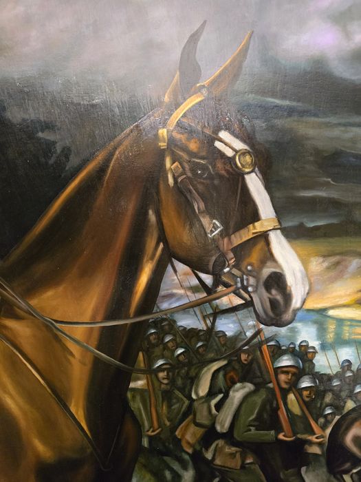 Obraz Piłsudski na Kasztance Kossak replika płótno olej