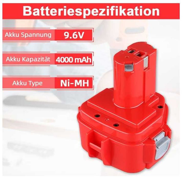 Bateria do Makita 9.6V 4.0 Ah Ni-MH VANTTECH