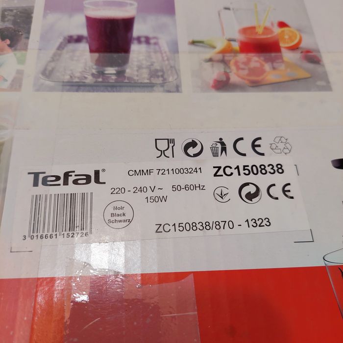 Соковижималка шнекова tefal zc15 тефаль
