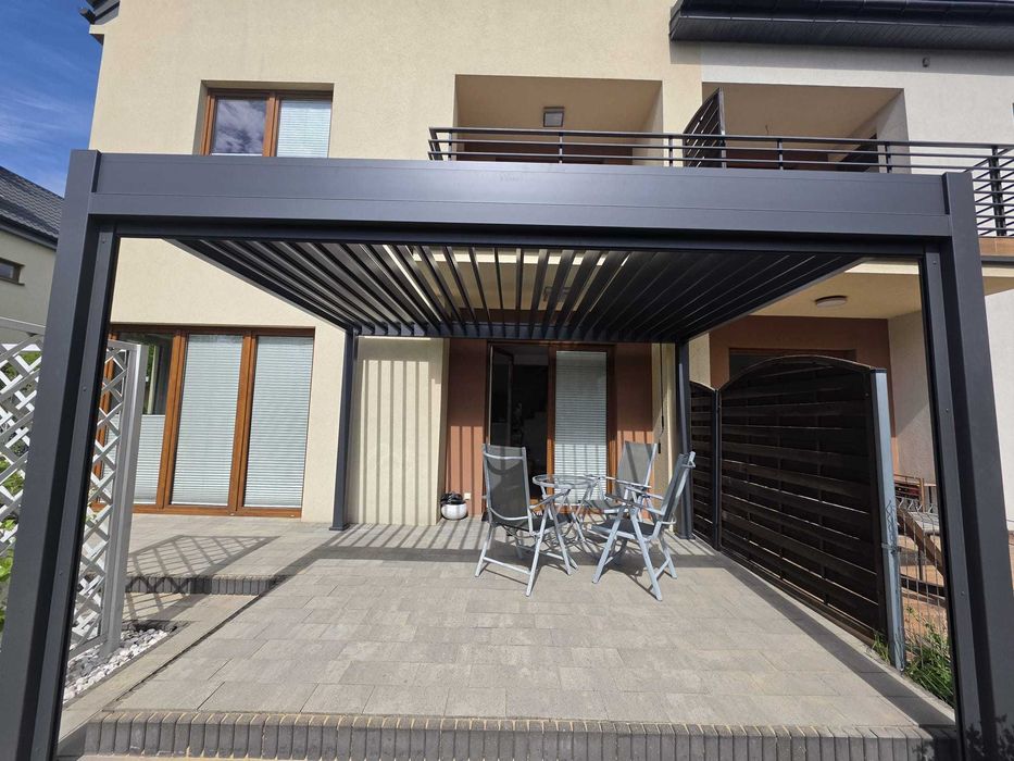 Pergola ręczna 4x3m roleta screen Montaż Warszawa i okolice szybkie terminy
