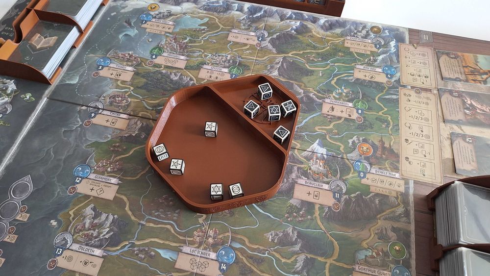 Zestaw podajniki planszetki pasujedogra planszowa Wiedźmin Stary Świat