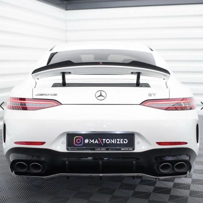 Спойлер бленда Mercedes GT AMG X290 накладка на багажник ляду на элект