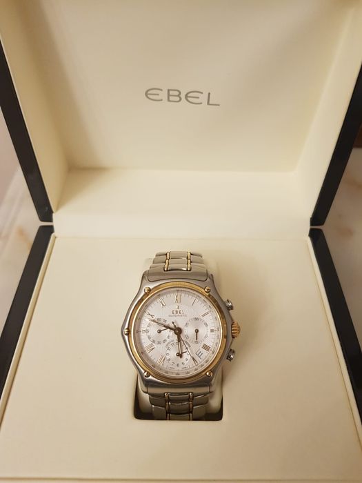 Relógio Ebel automático 1911 aço e ouro