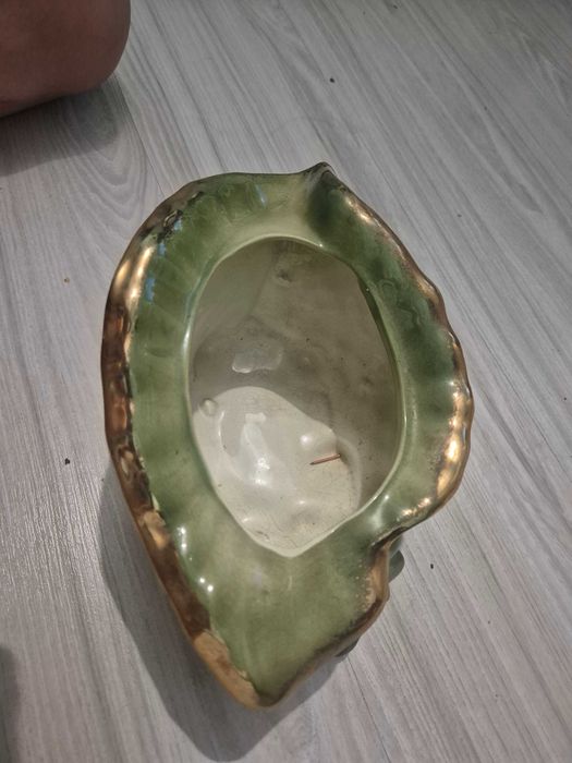 Ceramiczna misa , owocarka zielona
