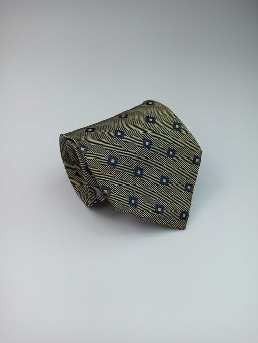 Pal Zileri brązowy jedwabny krawat maj58